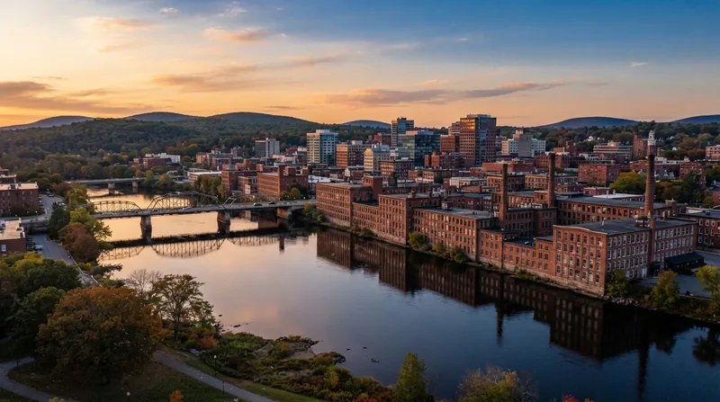 Manchester skyline representing New Hampshire business opportunities